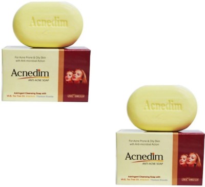 RIDDHI SIDDHI AcneDim Anti-Acne Soap Combo ( 2 Pc x 75 gm )(2 x 37.5 g)