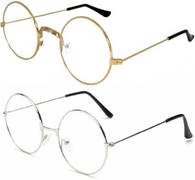 RMKK Round, Round Sunglasses(For Men & Women, Clear)