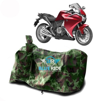 BLUERIDE Two Wheeler Cover for Honda(VFR 1200F, Green)