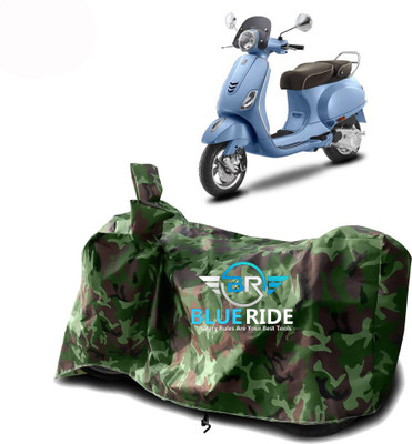 BLORIDE Two Wheeler Cover for Vespa(Elegante 150, Green)