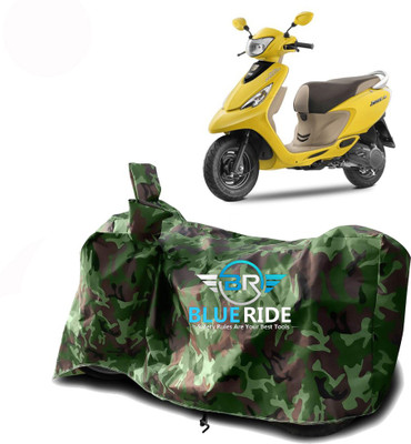 Aheke Waterproof Two Wheeler Cover for TVS(Scooty Zest 110, Green)