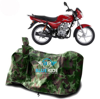 BLOERIDE Two Wheeler Cover for Bajaj(Platina 100 DTS-i, Green)