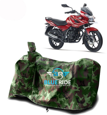BLOERIDE Two Wheeler Cover for Bajaj(Discover 150 s, Green)