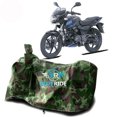 BLUERIDE Two Wheeler Cover for Bajaj(Pulsar 150 DTS-i, Green)