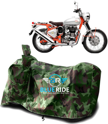 BLOERIDE Two Wheeler Cover for Royal Enfield(Bullet Trials 350, Green)
