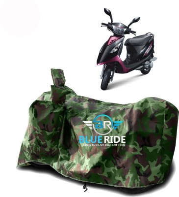 BLUERIDE Two Wheeler Cover for TVS(Scooty Streak, Green)