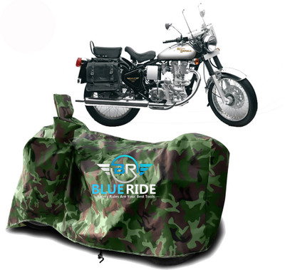 BLOERIDE Two Wheeler Cover for Royal Enfield(Machismo 500, Green)