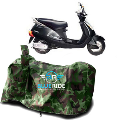 BLORIDE Two Wheeler Cover for Kinetic(Nova EX, Green)