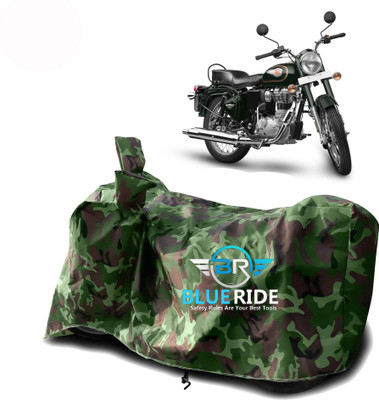 BLOERIDE Two Wheeler Cover for Royal Enfield(Twin spark, Green)