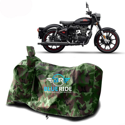 ENTIRELY ELITE Two Wheeler Cover for Royal Enfield(Classic 350, Green)
