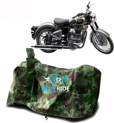BLOERIDE Two Wheeler Cover for Royal Enfield(Classic 500, Green)
