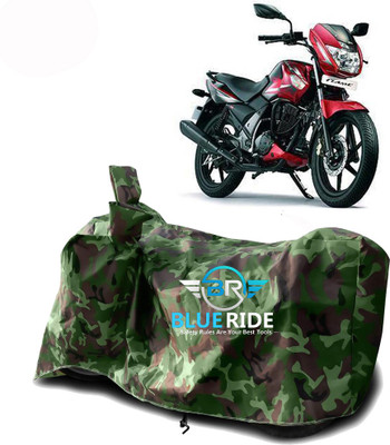BLOERIDE Two Wheeler Cover for TVS(Flame, Green)