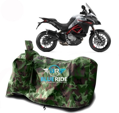 BLUERIDE Two Wheeler Cover for Ducati(Multistrada, Green, Brown)