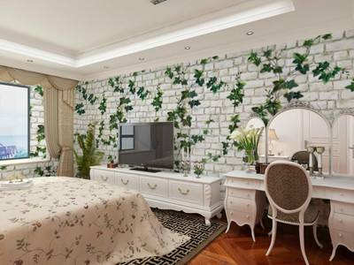 WALLVEAR 300 cm Wall Stickers DIY Decals Botanical Wallpaper Self Adhesive Sticker(Pack of 1)