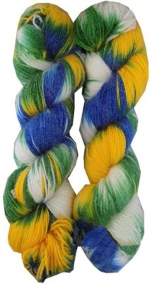 RCB Ganga Glow Knitting Yarn Wool, Blue Parrot 300 gm Woolen Crochet Yarn Thread. Best Used with Knitting Needles, Crochet Needles. Ganga Wool Yarn for Knitting. Best Woolen Thread. Shade no -27