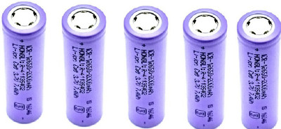 Neoware 3.7 Volt Rechargeable Lithium Ion Cell,Long Lasting High Performance 2000 mAH  | 18650  (Its not a AA and AAA Size) (Pack of 5),18X65 mm Size  Battery(Pack of 5)