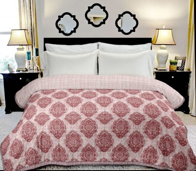 AQRate Damask Single Dohar for  AC Room(Cotton, Red)