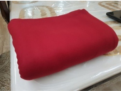 Supreme Home Collective Solid Single Fleece Blanket for  AC Room(Polyester, Red)