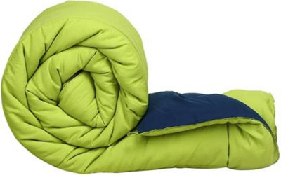 Vinayak Enterprises Self Design Single Comforter for  AC Room(Polyester, Blue, Light Green)
