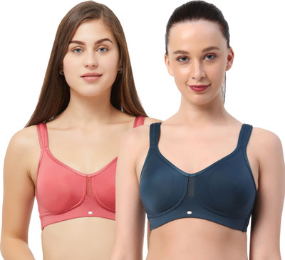 SOIE Women Minimizer Non Padded Bra(Multicolor)