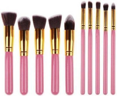 Crazy girl 10 Piece Makeup Brush Set(Pack of 10)