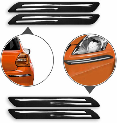 Giggle Biz Rubber Car Bumper Guard(Black, Pack of Pack of 4, Skoda, Verna)