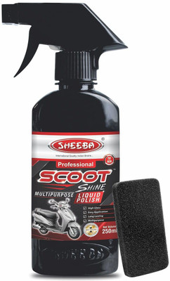 Sheeba Liquid Car Polish for Windscreen, Leather, Tyres, Metal Parts, Dashboard, Chrome Accent, Headlight, Exterior(200 ml)