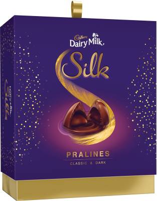 Cadbury Dairy Milk Silk Pralines Classic and Dark Bars  (176 g)