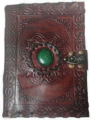 Kgn handicrafts Handmade A5 Journal Unruled 100 Pages(Brown)