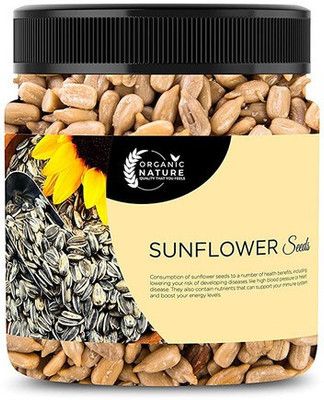 ORGANIC NATURE Organic Sunflower Seeds Sunflower Seeds for Eating 250 Gram [Jar Pack] Sunflower Seeds(250 g)