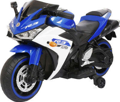 Tector Big RideOn R3 Style 2.4Ghz Remote Control Bike with Hand Acceleration Bike Battery Operated Ride On(Blue)