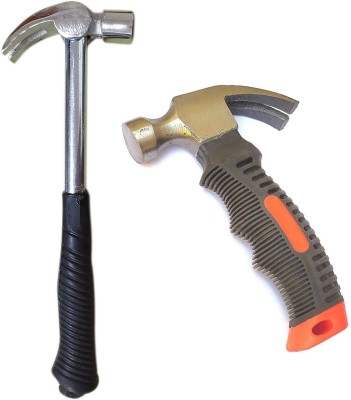 Inditrust Large 11inch Claw Hammer and other Small 6inch Claw Hammer (Pack of 2pc) Sledge Hammer(0.65 kg)