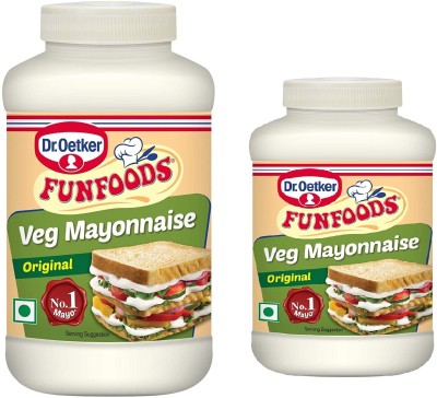 FUNFOODS by Dr. Oetker Veg Mayonnaise Original 400 gm + 250 gm Combo 650 g(Pack of 2)