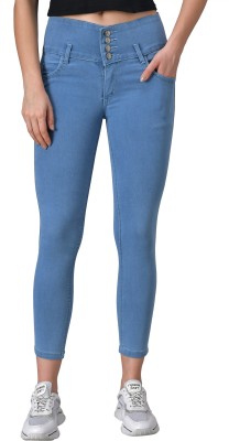 Creatywitty Slim Women Light Blue Jeans