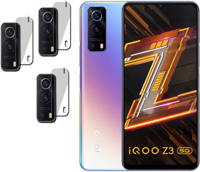 DAFFIN Back Camera Lens Glass Protector for CAMERA Vivo iQOO Z3 5G(Pack of: 3)
