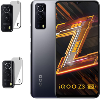 DAFFIN Back Camera Lens Glass Protector for CAMERA Vivo iQOO Z3 5G(Pack of: 2)