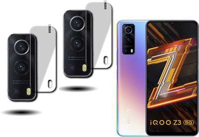 DAFFIN Back Camera Lens Glass Protector for CAMERA Vivo iQOO Z3 5G(Pack of: 2)