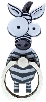 Renyke Phone Ring Grip Holder Stand, Animal Ring Phone Grip 360 Degree Rotation with Finger Ring for All Mobile Phone and Tablet (Zebra) Mobile Holder