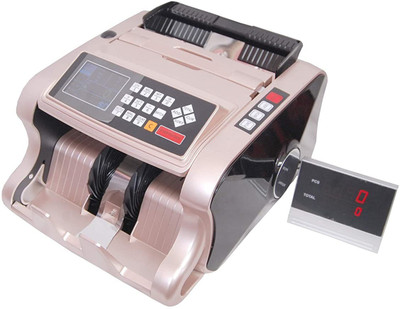 HANUTECH Mix Value Counter Currency Counting Machine With Counterfeit Notes Detection Function and External Display with(MG, UV, MT, IR, 3D, DD) 5 Censors Note Counting Machine(Counting Speed - 1000 notes/min)
