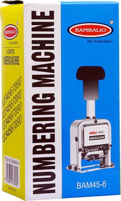 BAMBALIO 6 digits Numbering Machine  Office Set(Steel)