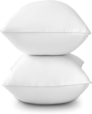 radhefab Luxury Air Solid Travel Pillow Pack of 2(White)