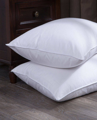 brightjex Microfibre Solid Sleeping Pillow Pack of 2(White)
