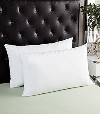 brightjex Microfibre Sleeping Pillow Pack of 2 Solid(White)