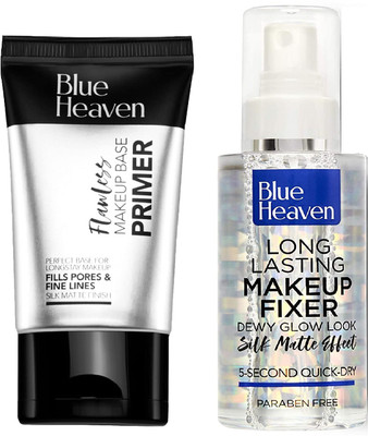 BLUE HEAVEN Makeup Base Primer + Long Lasting Makeup Fixer Primer - 145 ml Primer  - 145 ml(b)