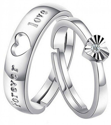 Maaword Alloy Sterling Silver Plated Ring Set