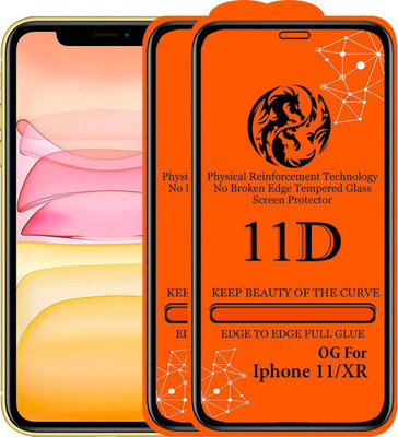 aplexx Edge To Edge Tempered Glass for Apple iPhone 11, Apple iPhone XR(Pack of 2)
