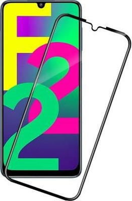 DSCASE Edge To Edge Tempered Glass for Samsung Galaxy F22(Pack of 1)