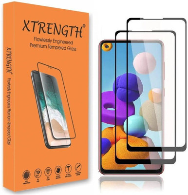 XTRENGTH Edge To Edge Tempered Glass for Realme Narzo 20 Pro(Pack of 2)