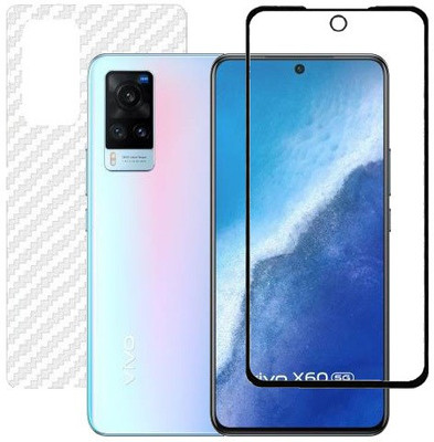 HOBBYTRONICS Front and Back Screen Guard for Vivo X60(Pack of 2)