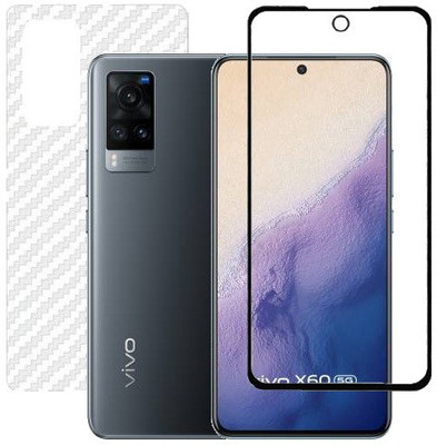 ECMERED Front and Back Screen Guard for VIVO X60(Pack of 1)